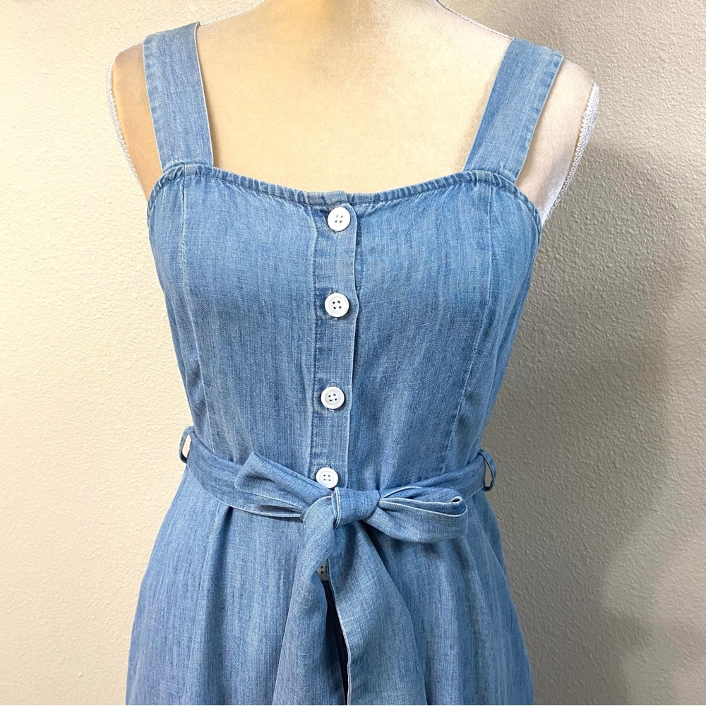 Rails Clement Chambray Linen Tencel Midi Dress - Picture 4 of 10
